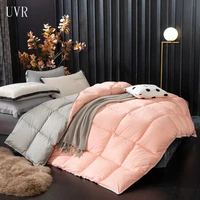 uvr 95 white goose duck down quilt five star hotel bedding winter luxury thick blanket 100 pure cotton duvet cover full size