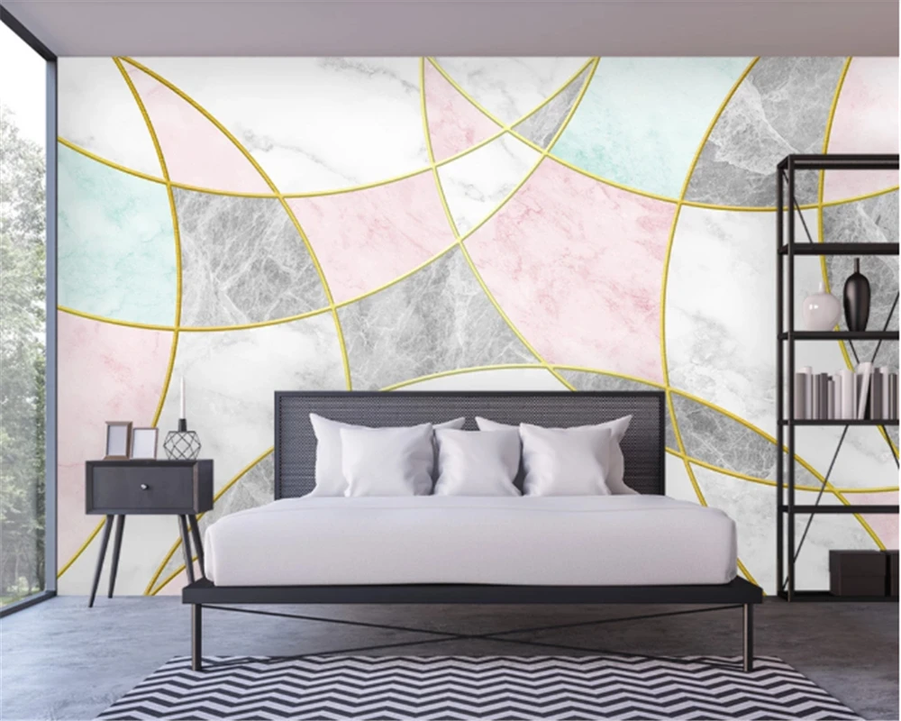 Beibehang behang пользовательские спальня гостиная украшения картина Современные high end