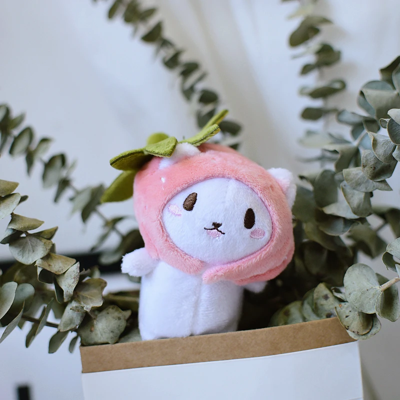 Happy monkey Kawaii брелок с плюшевой игрушкой Мультяшные милые игрушки игрушечная кошка игрушка-брелок для ключей сумка в подарок на день рождения для девочек, детская кофта с Для женщин