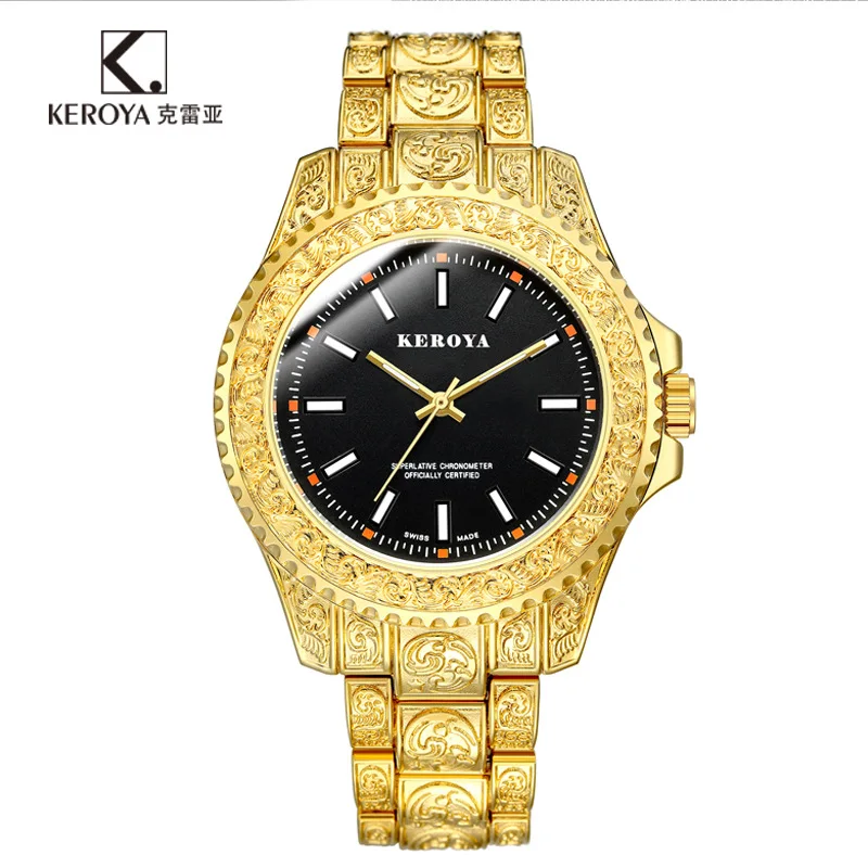 Новые мужские часы Ghost в покерном стиле King Gold классические брендовые Кварцевые