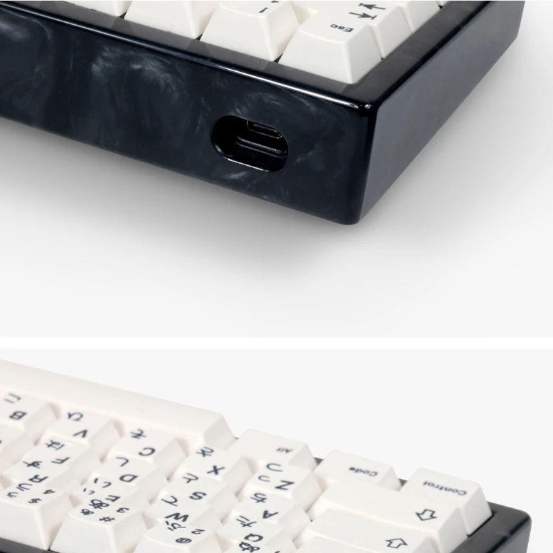 

New Arrival Keyboard Case Resin Light Case Milk Shell PCB Costar Plate For 60% GH60 DZ60 XD60 Poker2 Mechanical Keyboard