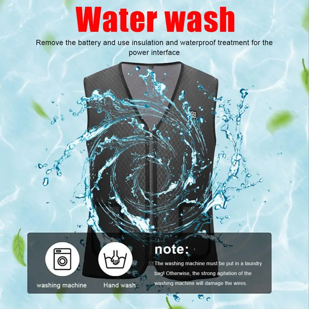 

Heated Vest USB Charging Heated Magnetic Therapy Intelligent Heated Vest Warm Vest Electric Heating Clothing For Men and Women