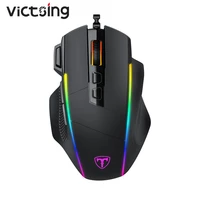 victsing wired gaming mouse for computer 7 rgb 5500 dpi ergonomic computer mouse with 8 programmable buttons for computer gamer