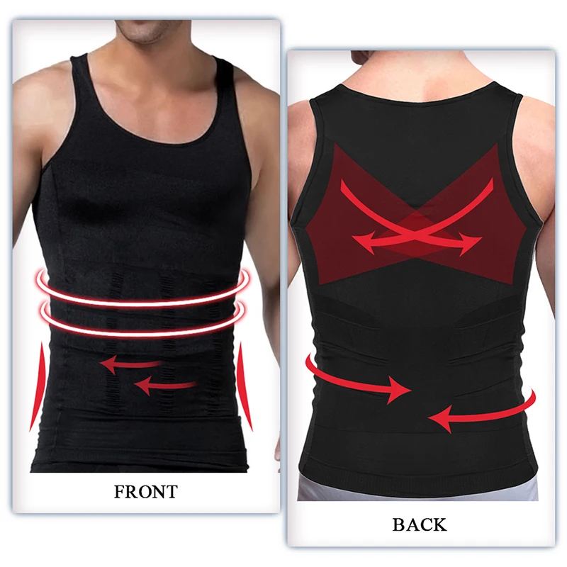 

Slimming Vest Men's Slimming Underwear Body Shaper Waist Cincher Corset Tummy Belly Body Shapewear