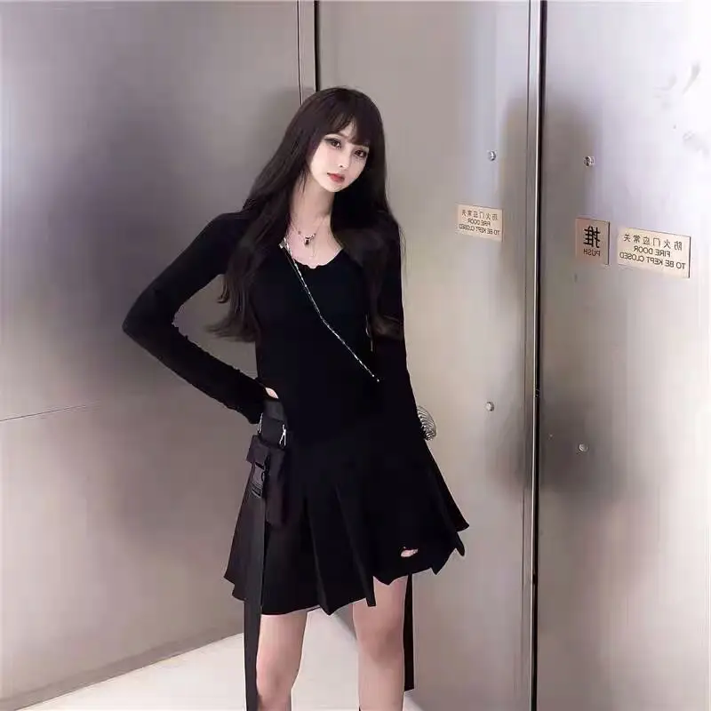 Блузка Женская приталенная с завышенной талией короткая рубашка облегающая