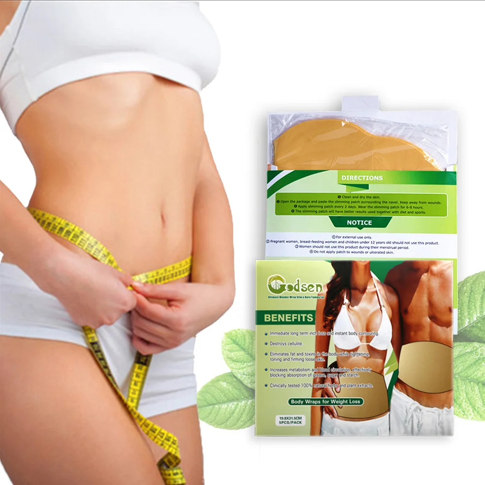 

10Pcs/Box Slimming Patch Belly Slim Patche Natural Ingredien Abdomen Slimming Fat Burning Navel Stick Weight Loss Slimer Tool