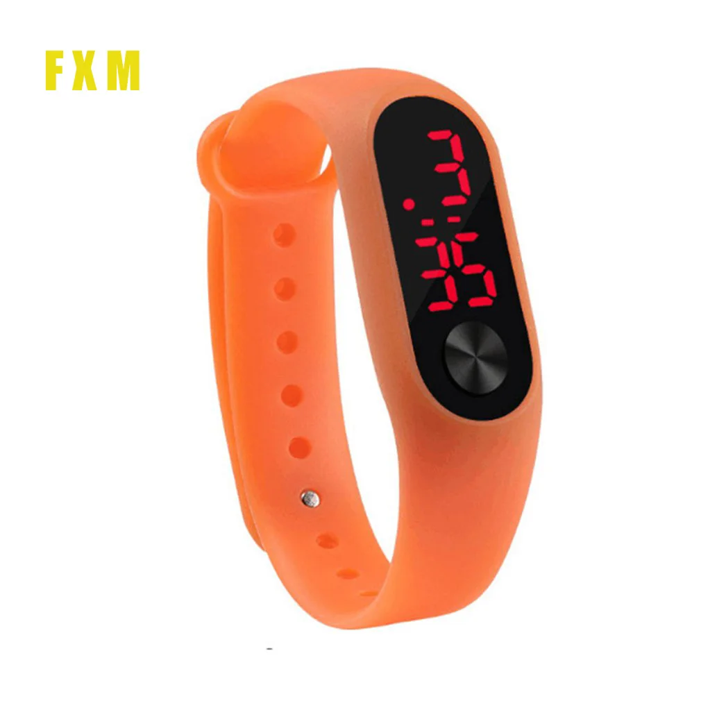 Часы наручные для мужчин и женщин повседневные спортивные светодиодные