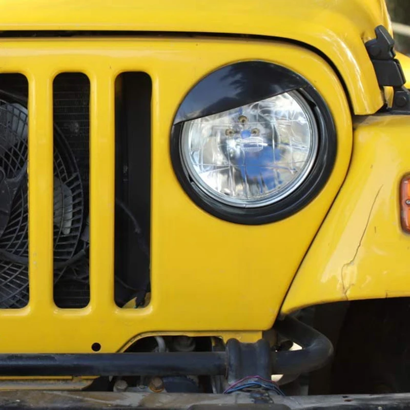 Angry Eyes покрытие ободок для фар Jeep Wrangler TJ 1997 2006 Bird головное освещение крышка