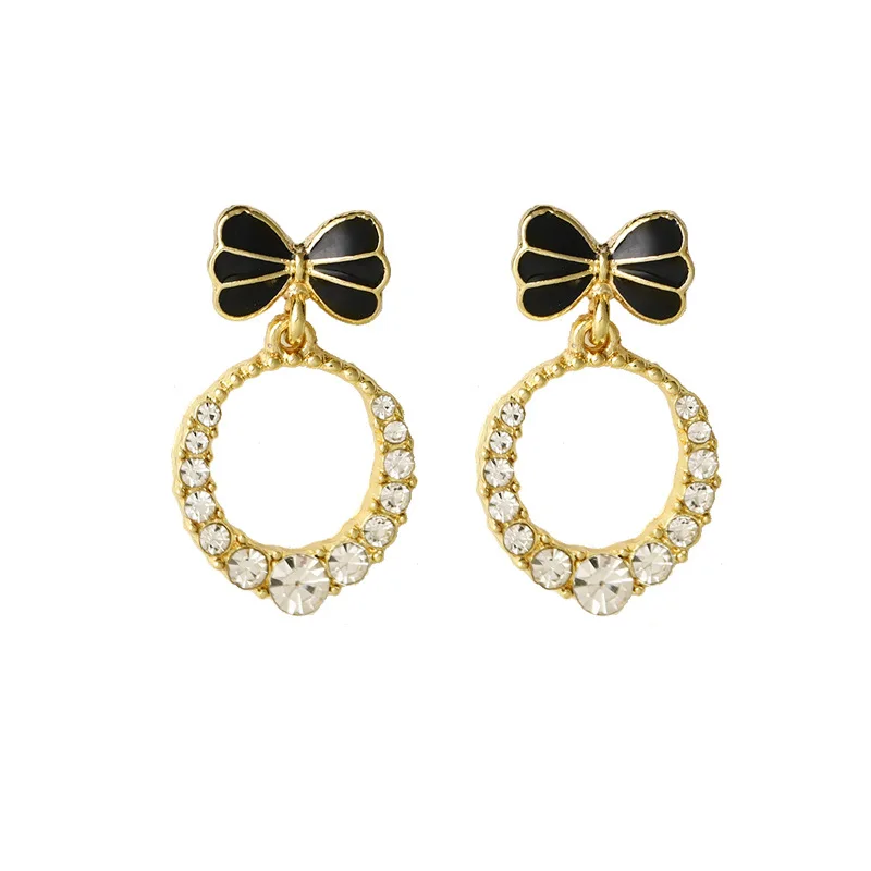 

Fashion Vintage Earrings Push-Back Eardrop Pendientes Metal Needle Simple Compact Cute/Romantic Stud Earrings For Women Female