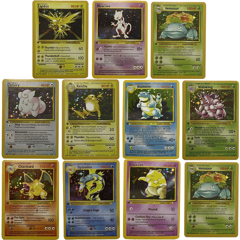 Карточки с покемонами Mewtwo игровая коллекция карт 11 шт. | Игрушки и хобби