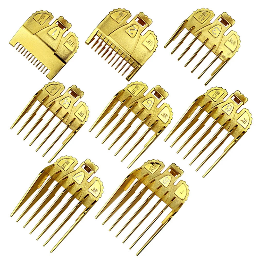

8pcs Universal Professional Hair Clipper Hair Trimmer Clipper Limit Comb Guide Calipers Guide Limit Comb