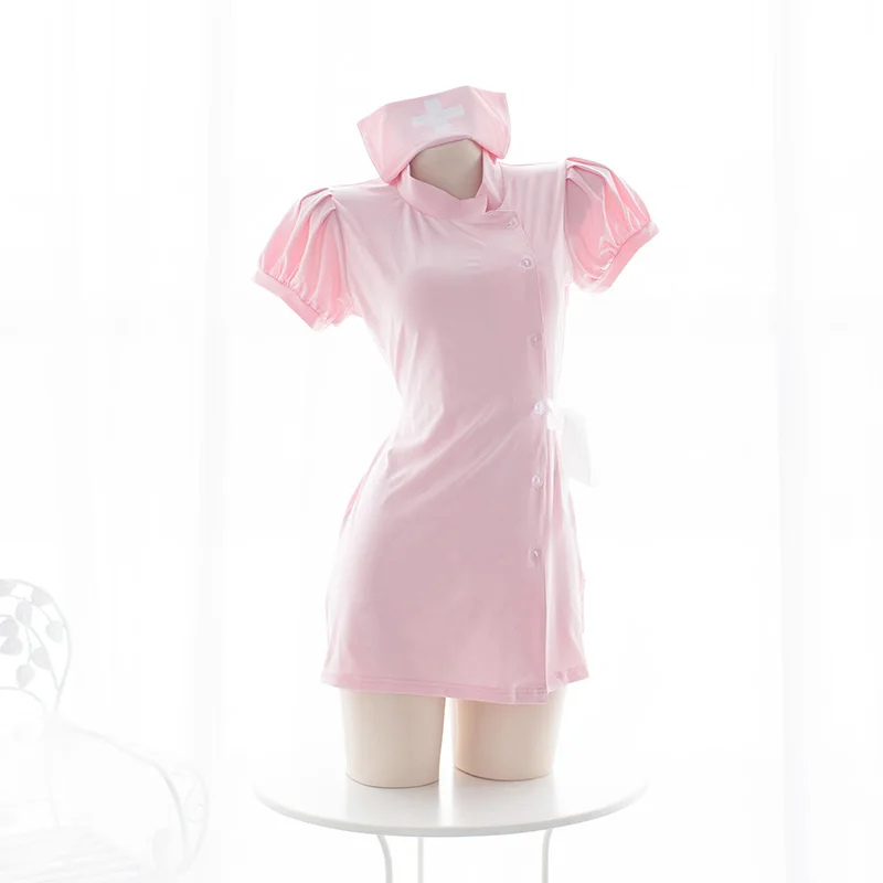 Униформа медсестры в стиле панк Харадзюку ультракороткое платье сексуальное