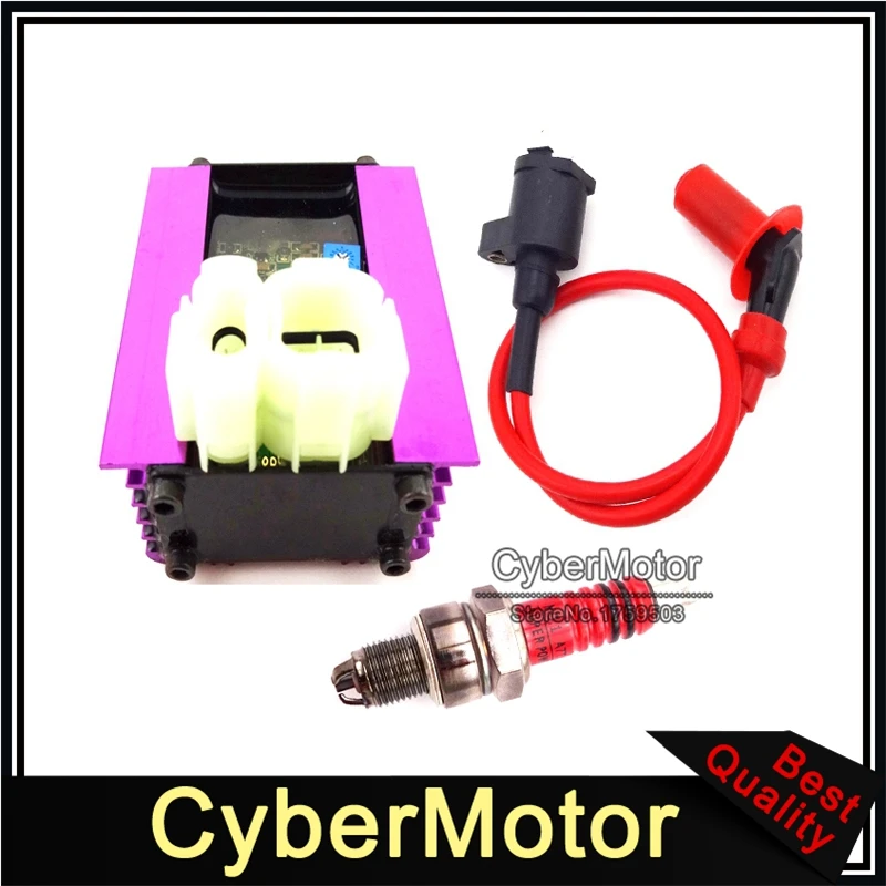 6 Pin гоночный регулятор переменного тока CDI + катушка зажигания 3 Электрода A7TC