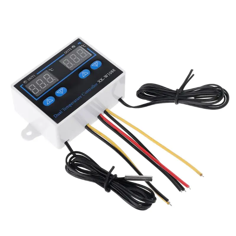 

Dual Thermostat for Incubator 10A Digital Heating Cooling Temperature Controller C7AC