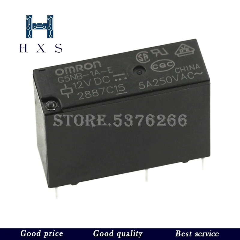 5 шт. реле питания G5NB-1A-E-5VDC G5NB-1A-E-12VDC G5NB-1A-E-24VDC В/12 В/24 В постоянного тока 5A 4 контакта