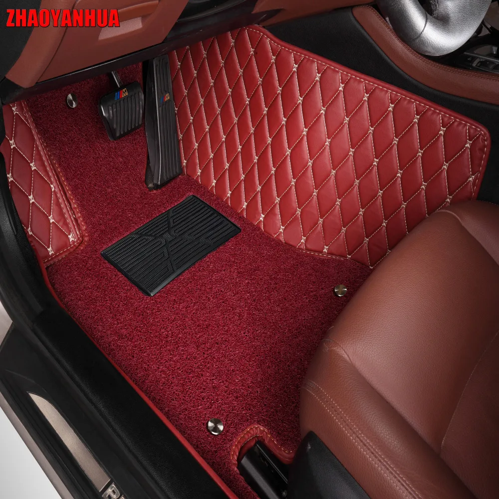 

ZHAOYANHUA Car floor mats for Toyota Camry Corolla Mark X Crown Verso FJ Cruiser yaris L 5D car-styling carpet floor liner