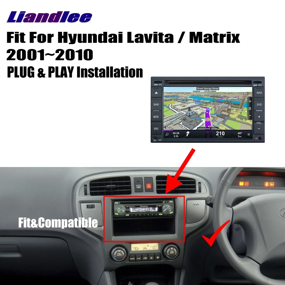 Liandlee для Hyundai Lavita / Matrix 2001 ~ 2010 автомобильный Android радио CD DVD плеер GPS Navi навигация
