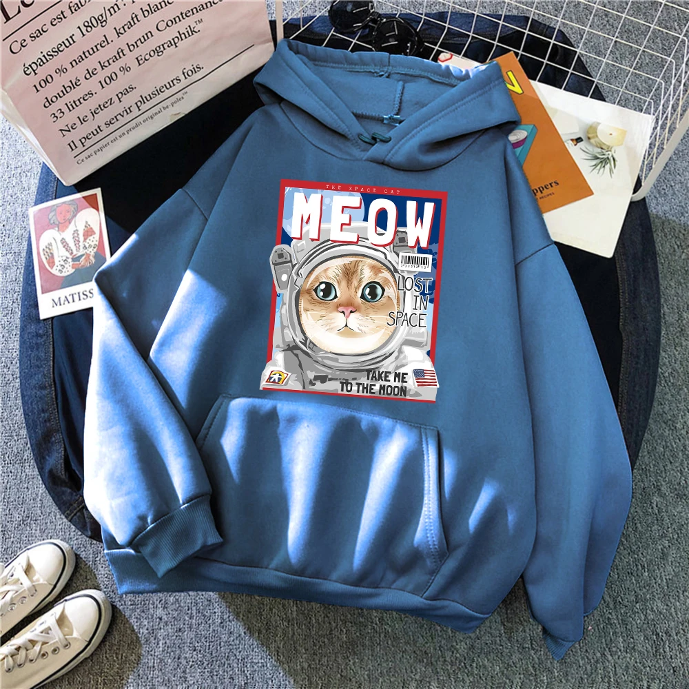 

Толстовка женская с капюшоном и принтом «Take Me To The Moon»