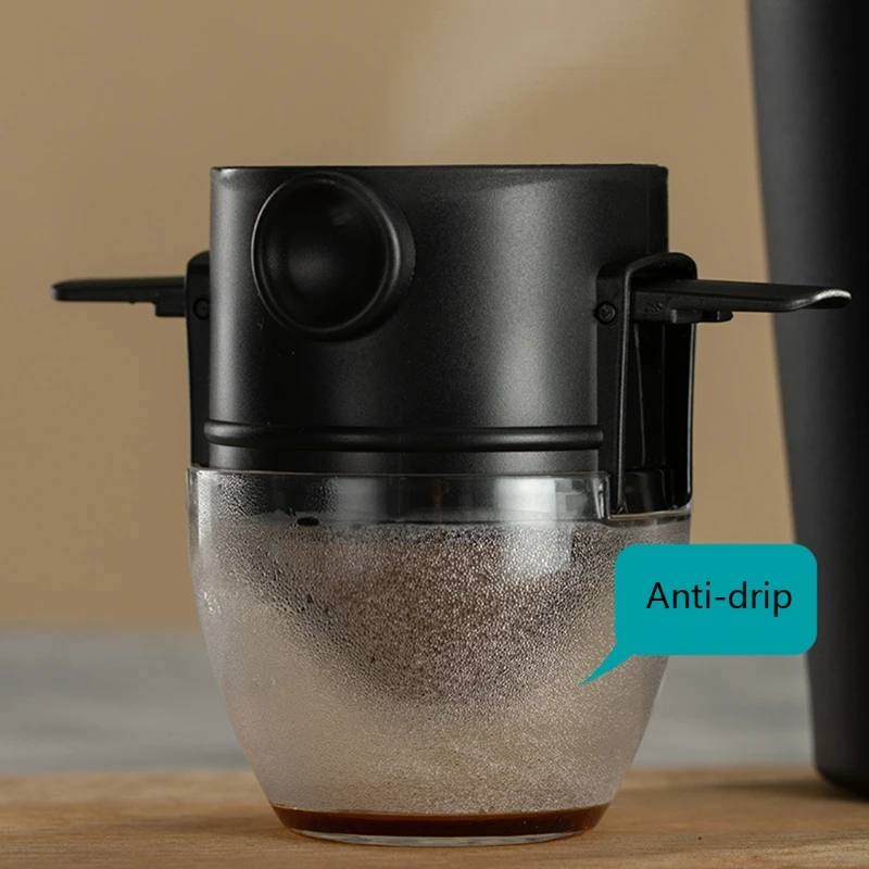 

Portable Folding Coffee Filter Reusable Drip Coffee Holder Funnel Baskets Practical Tea Infuser and Stand Coffee Dripper