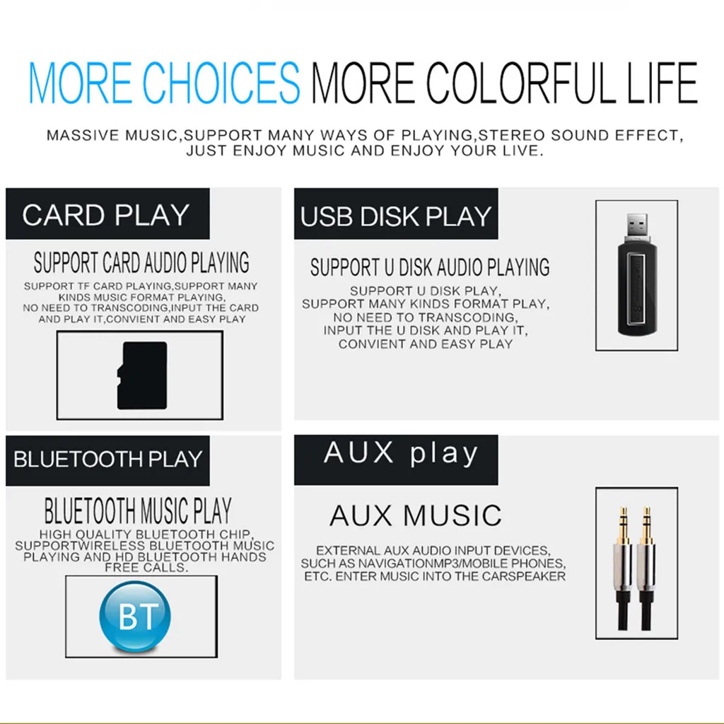 12 В Bluetooth Автомобильный MP3-плеер беспроводной приемник mp3 U диск автомобильный, с sd-картой CD изменение DVD автомобильный модуль fm-радио TF AUX аудио адаптер
