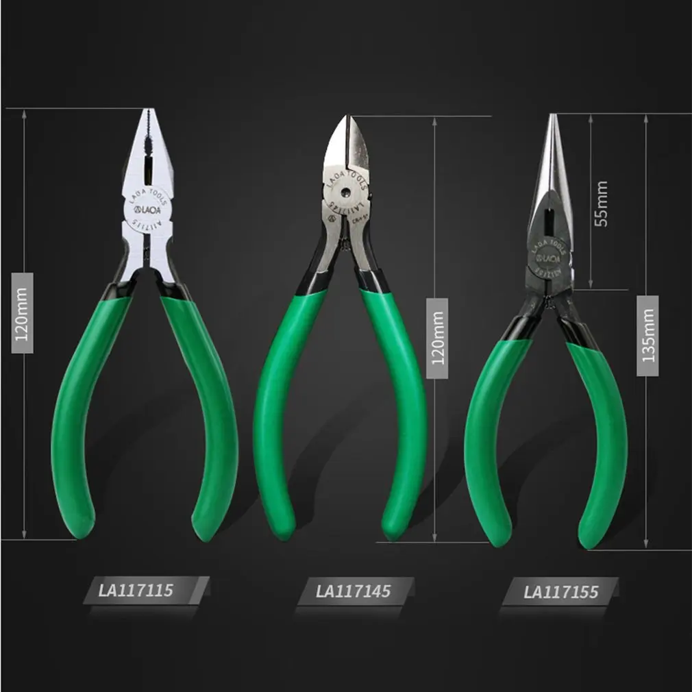 LAOA 5 дюймовый провод резак длинный нос Сторона Snips кусачки мини диагональные