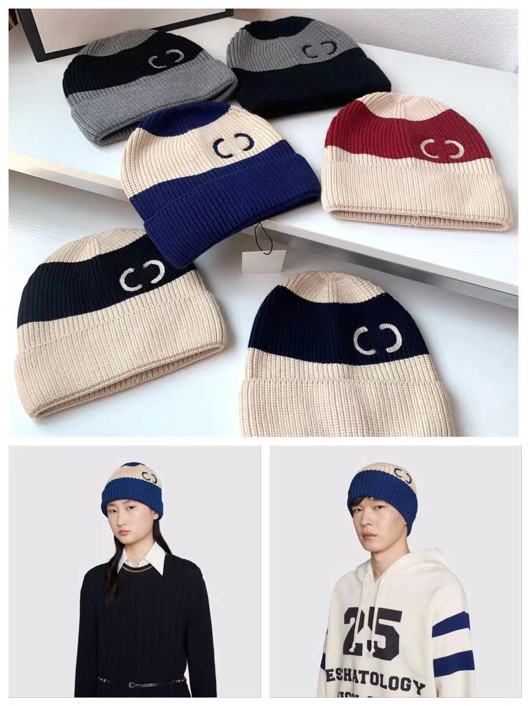 

Fashion brand Winter Hats for Woman Casual Beanies for Men Women Warm Knitted Winter Hat Solid Hip-hop Beanie Hat Hedging Cap