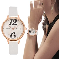 minimalist white women watches fashion casual number female leather clock 2021 simple ladies quartz wristwatches reloj de mujer