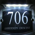 Современный светильник на солнечной батарее, дневной номер двери, номер квартиры, знак парка, табличка с названием двери, светодиодный номер 1-9999, название улицы-