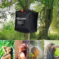2040l camping shower bag solar heating water bag portable water storage bathing bag for car outdoor hiking picnic accessories