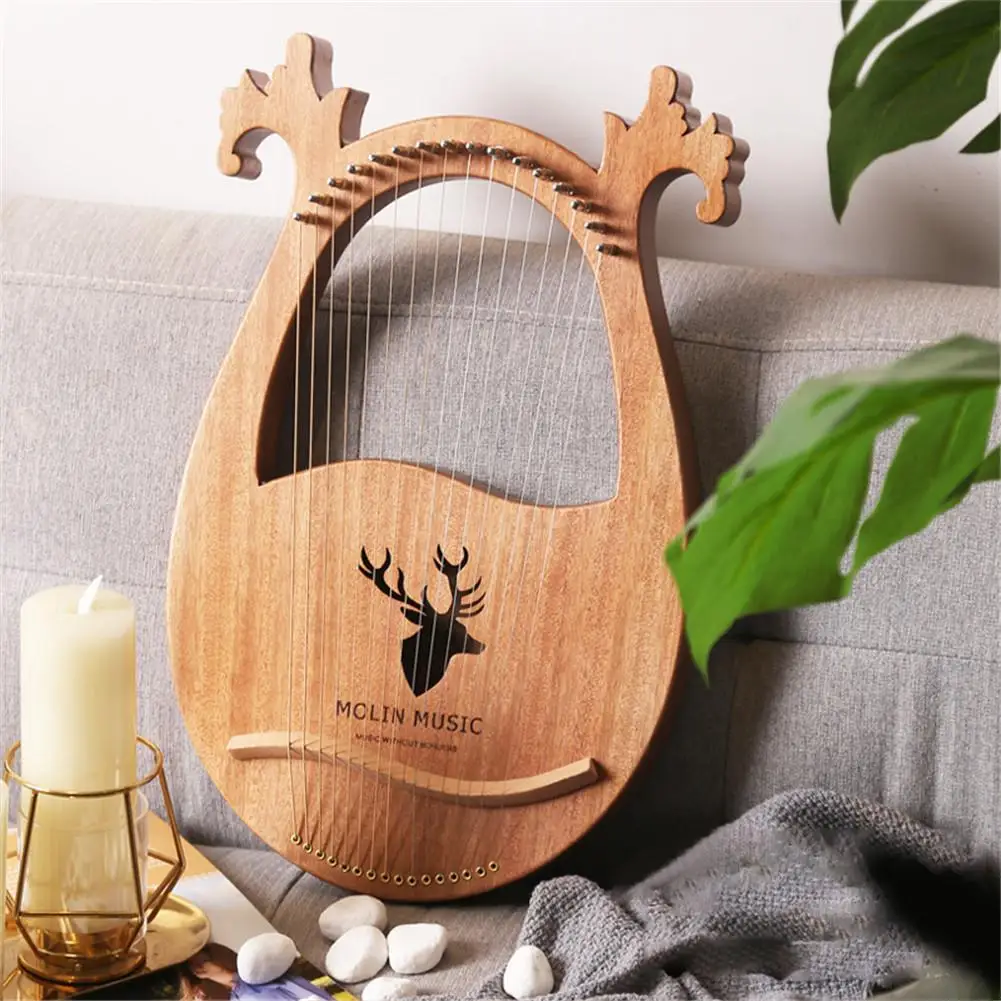 16 note Lyre Harp набор твердый жесткий Махаон портативный с настройкой гаечного ключа