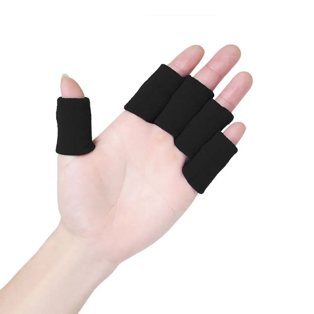 

10pcs Professional Basketball Finger Guards Arthritis Support Stretchy Sports Finger Sleeves Outdoor Sports Finger Protection