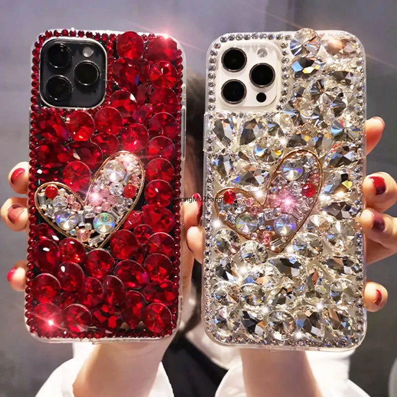 

Glitter Diamond Phone Case for Samsung A10 A20 A30 A40 A60 A50 A70 A80 A90 A10S A20S A10E A20E A51 A71 A81 A91 Rhinestone Cover