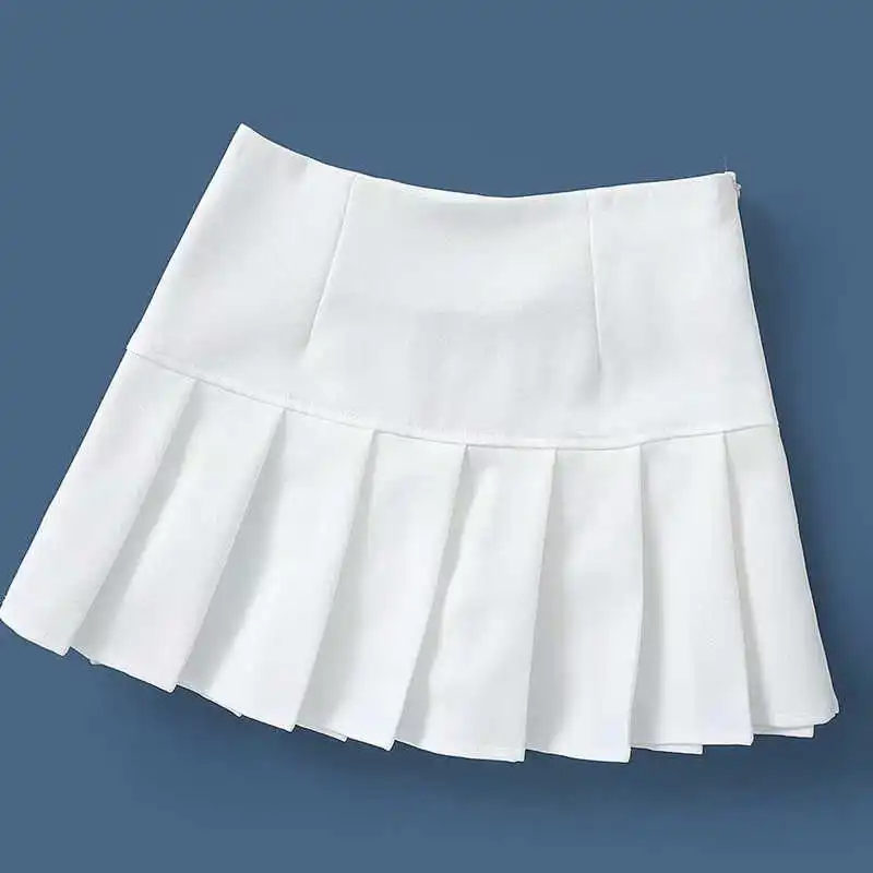 

iamgia Raphie summer new sexy short skirts women high waist mini skirt black white skirt pleated micro mini 2019