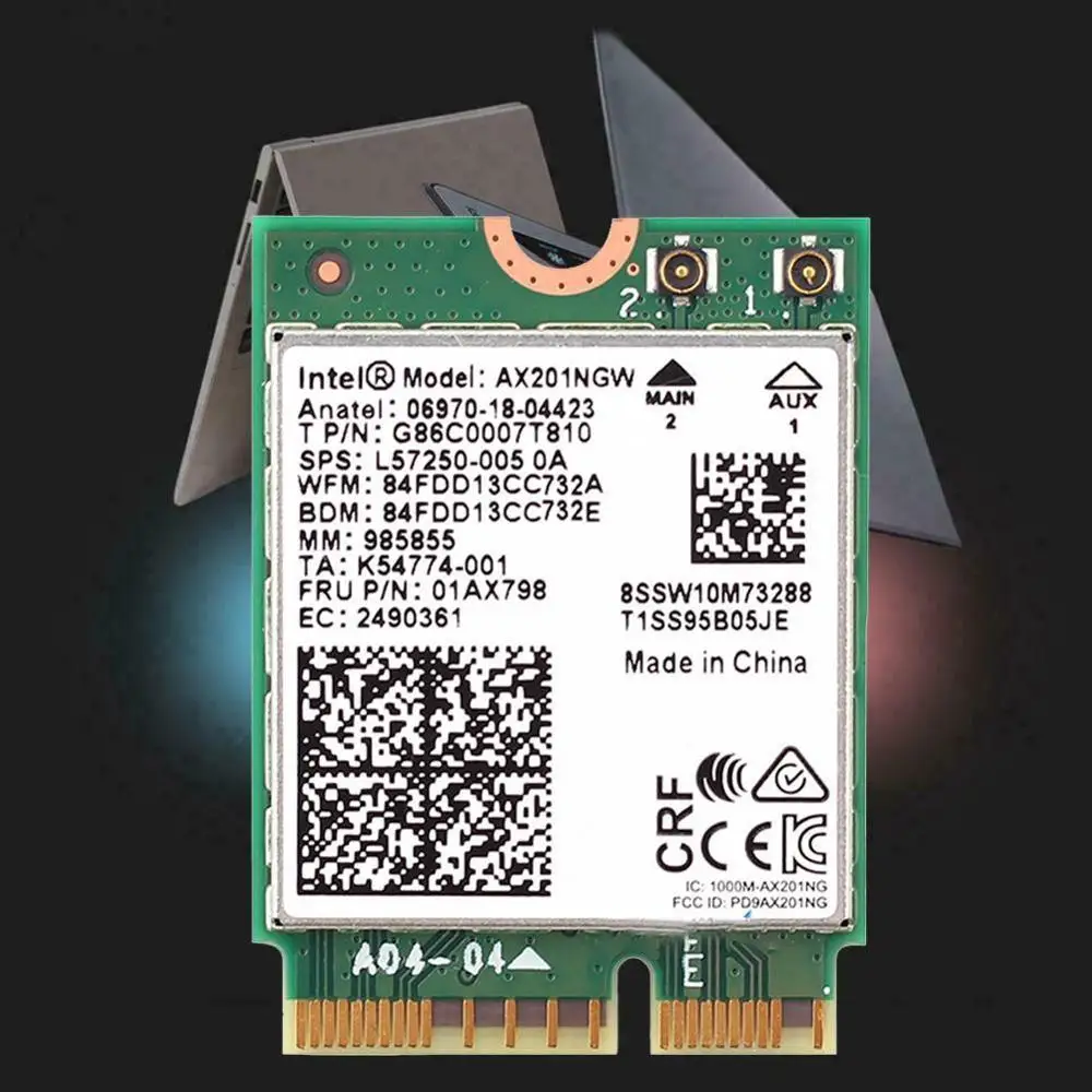 Wi Fi 6 Intel AX201 Bluetooth 5 0 два диапазона 2 4G/5G беспроводной AX201NGW адаптер Wlan 4 Гбит/с NGFF