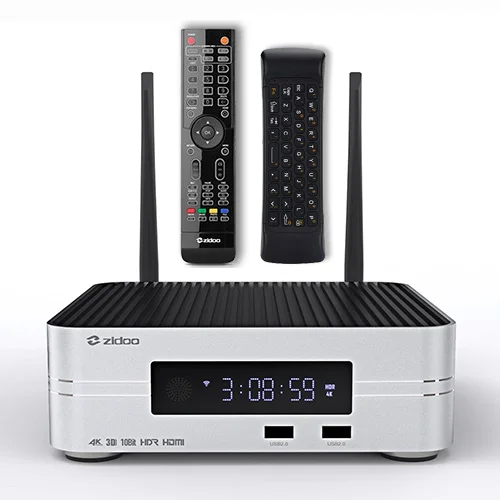 Z10 with V9 AirMouse Zidoo Z10 4K HDD медиаплеер до 10 ТБ 2G DDR 16G eMMC Smart tv телеприставка 10 бит UHD автоматическое переключение кадров SDR в HDR - Цвет: Z10 with V9 AirMouse