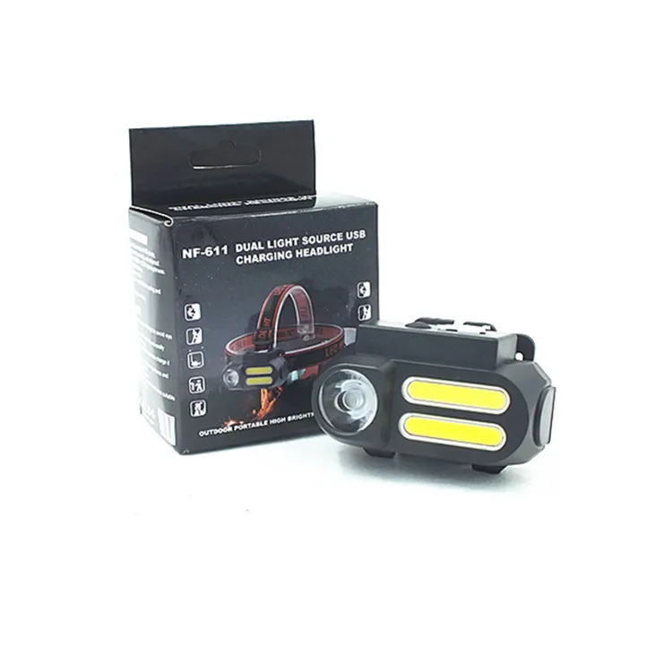 Супер яркий светодиодный налобный фонарь COB рабочий светильник 4 режима