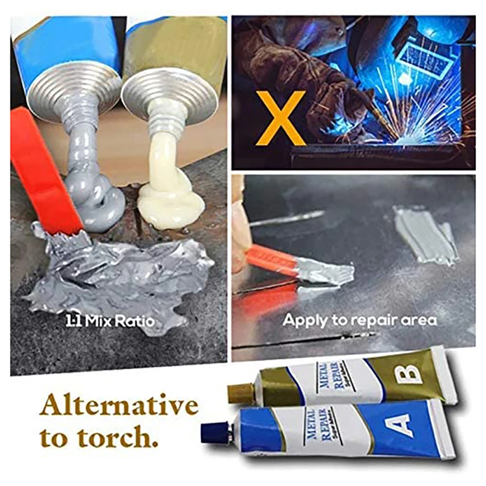 100 г силиконовый герметик A B Клей двойная труба термостойкая холодная сварка