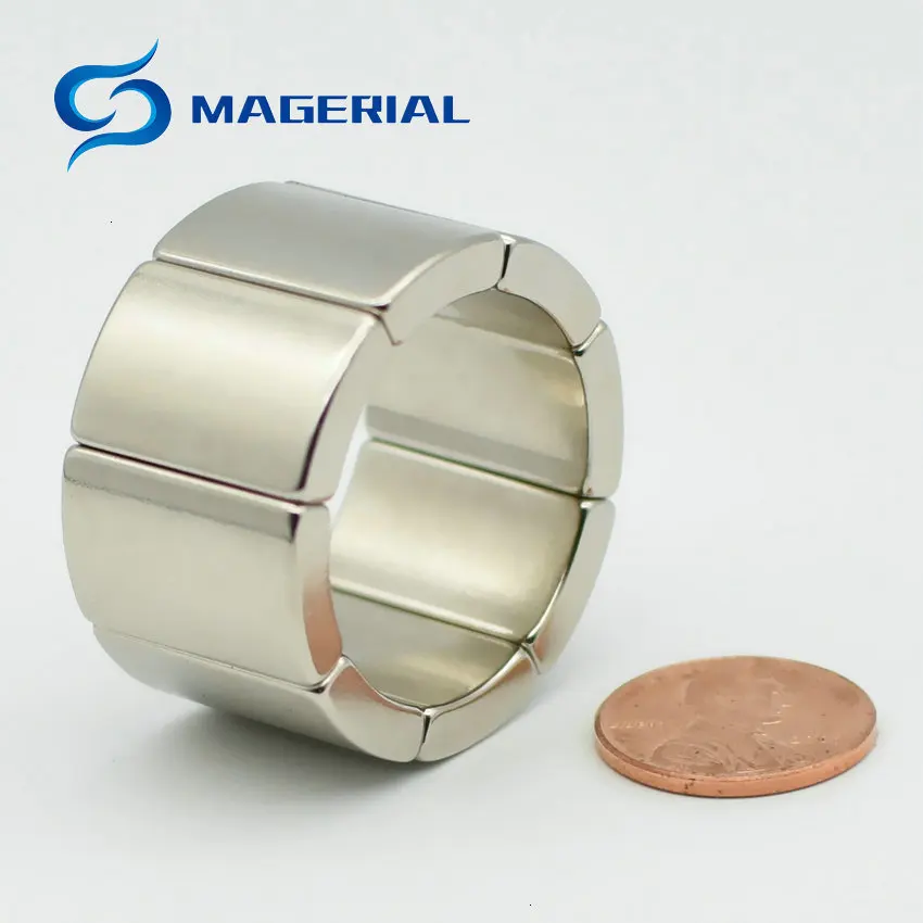 NdFeB магнит дуги OR18xIR14x45deg. x20 мм N42H сильный двигатель магнит для генераторов ветряной турбины Неодимовый Постоянный магнит