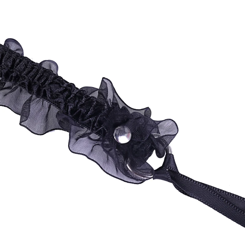 Косплей Банни Сексуальный колокольчик кружевной воротник флирт рабыня БДСМ