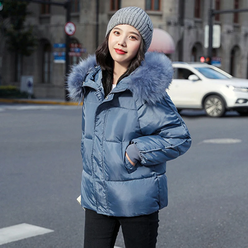 5 цветов женская короткая пуховая куртка с капюшоном из искусственного меха