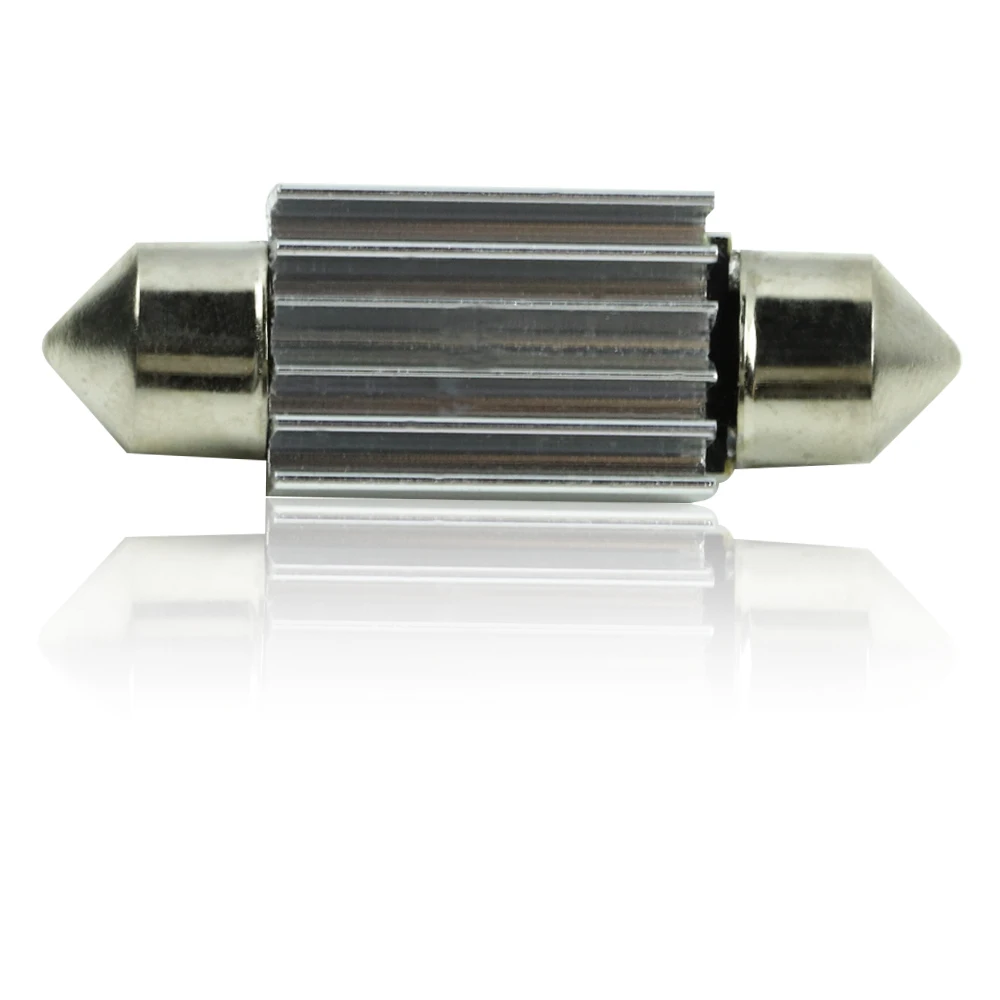 6418 светодиодный лампы 36 мм 6500K белый супер яркий Подсветка салона 3-SMD 5050 C5W