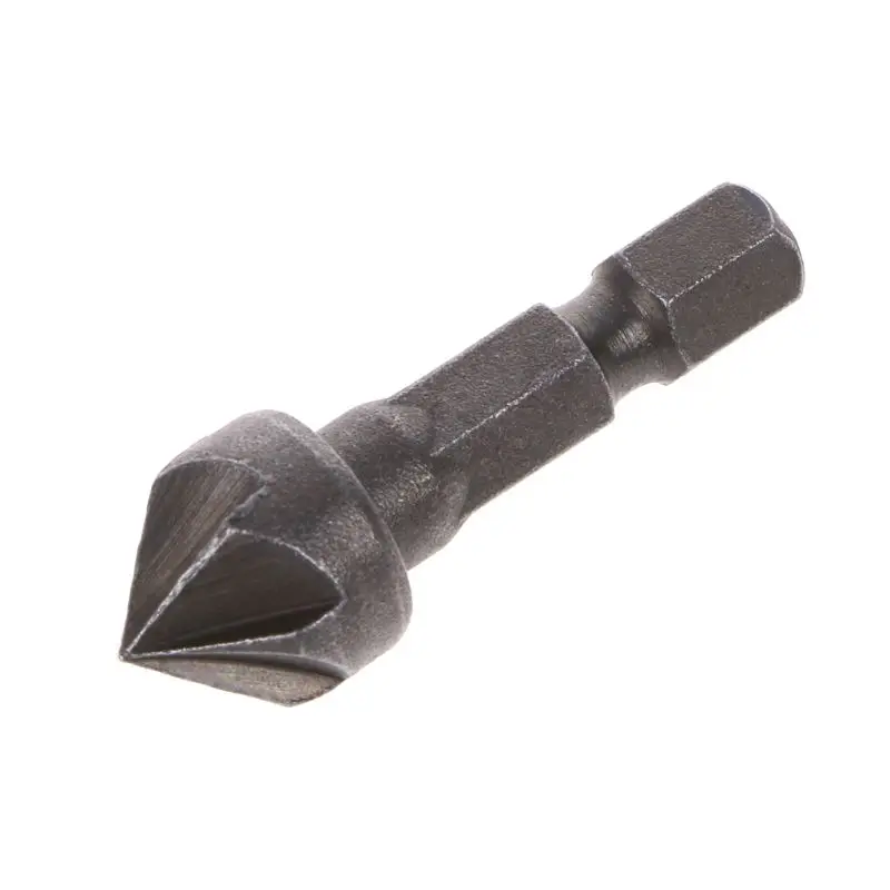 

6 Flute Countersink Drill Bit 90 Degree Point Angle Chamfer Cutting Woodworking Tool