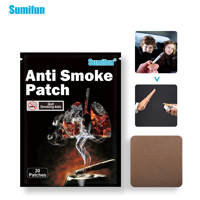 

20/60/80pcs Quit Smoking Acupressure Patches Stop Smoking Anti Smoke Patch Not Cigarettes Smoker Health Therapy Medical Plaster