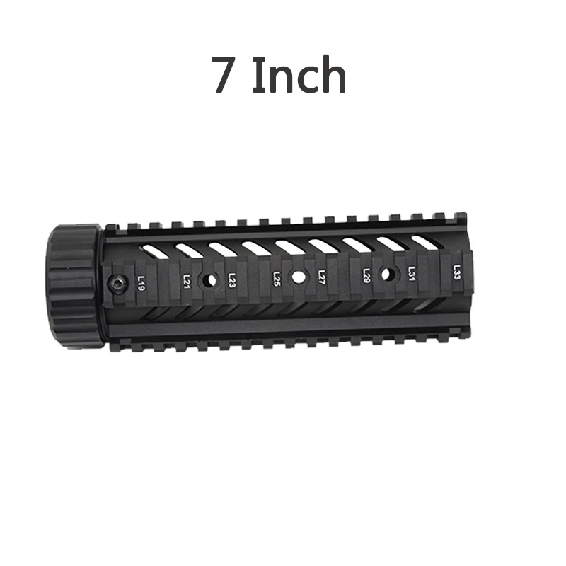 7 Inch Алюминиевый Охотничий Тактический Страйкбол Handguard 7 9 дюймов для M4 Carbine Free Float Quad рельсовый прицел Монтажные Аксессуары для винтовки - Цвет: 7 Inch