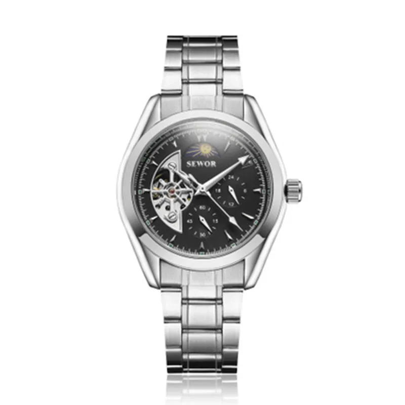 

Men watchs explosive Stainless Steel Men hollow Mechanical Automatic Wrist Watches Top Brand Luxury Military Sport Male Clock