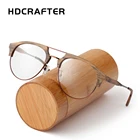 HDCRAFTER оптическая оправа для очков мужские деревянные круглые очки для близорукости по рецепту 2020 мужские бамбуковые очки оправа для очков