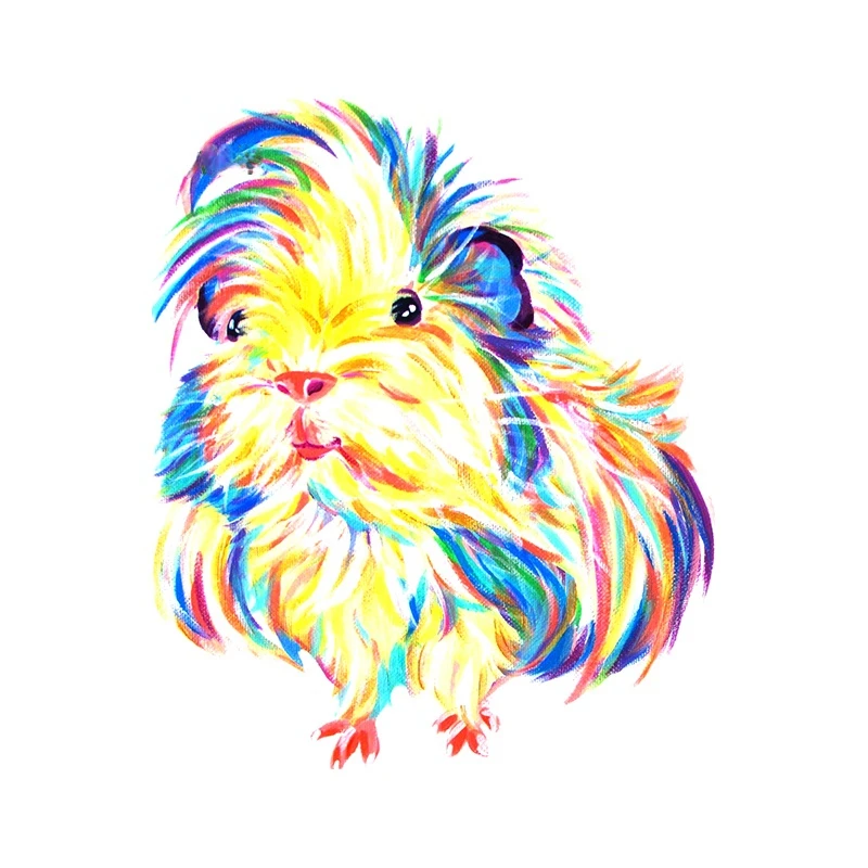 

Colorful Guinea Pig Graffiti Decal Vinyl Car Stickers Funny Occlusion Scratch Bumper Trunk Decor Custom Printing Kk13*11cm