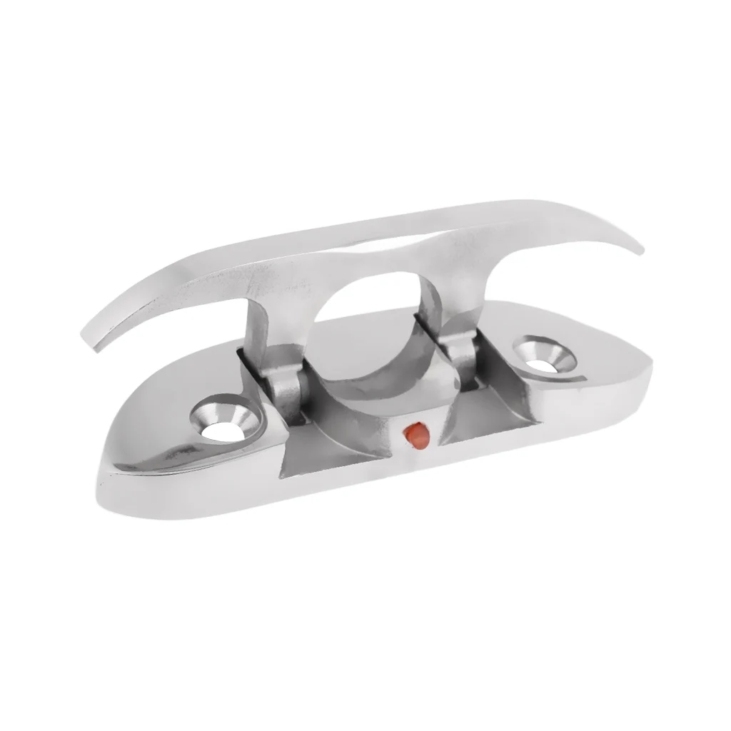 

2 Piece 4-1/2'' Folding Boat Cleat - Marine Grade 316 Stainless Steel