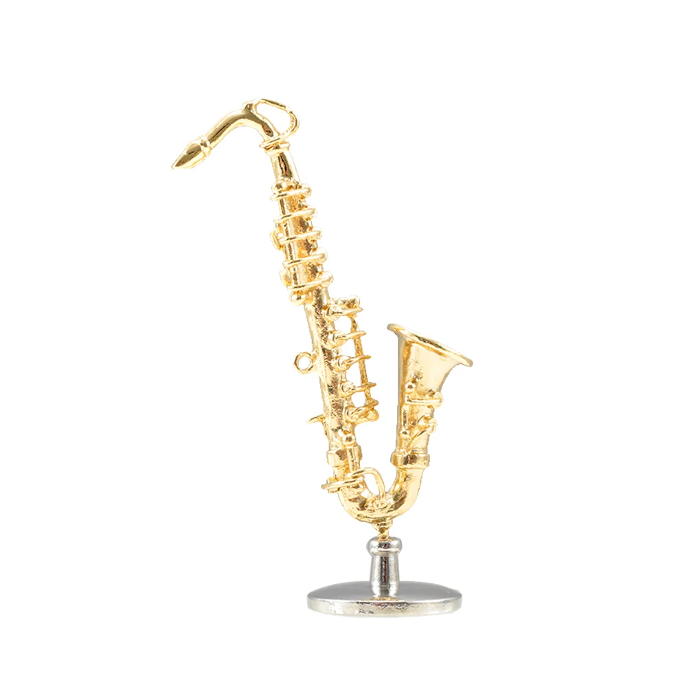 1 шт. 1/6 весы кукольный домик Миниатюрный искусственный саксофон творчество в