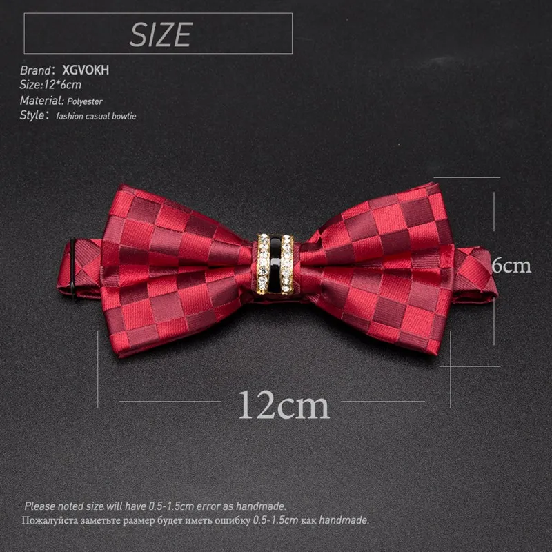 

Men Bowtie Formal Stripe Luxury Rhinestone Necktie Men's Fashion Business Mens Wedding Bow Tie Male Dress Shirt Gift Ties
